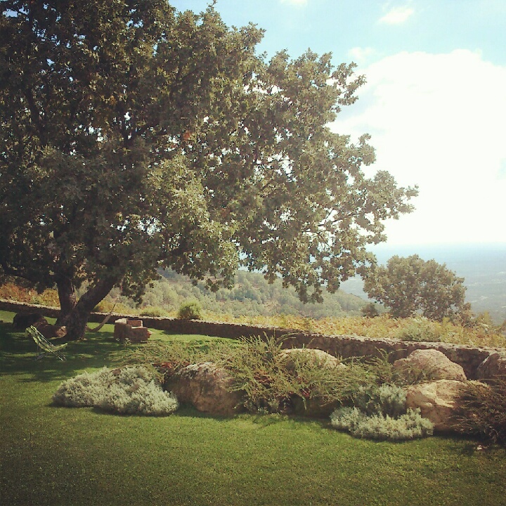 Jardines del hotel rural Nabia