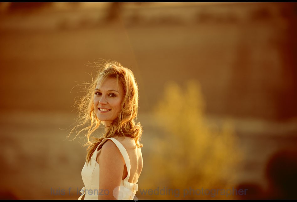 Novia en el campo